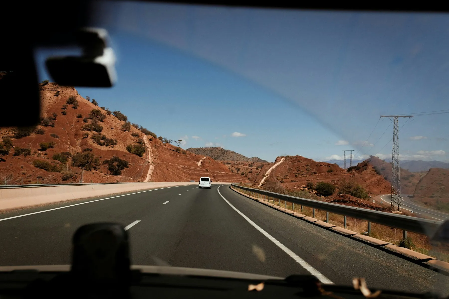 Route de montagne au Maroc